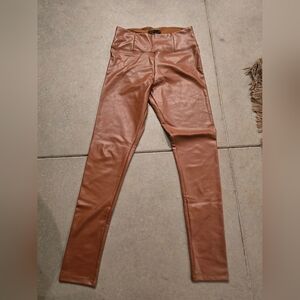 Hunter Brown Faux Leather Apparel